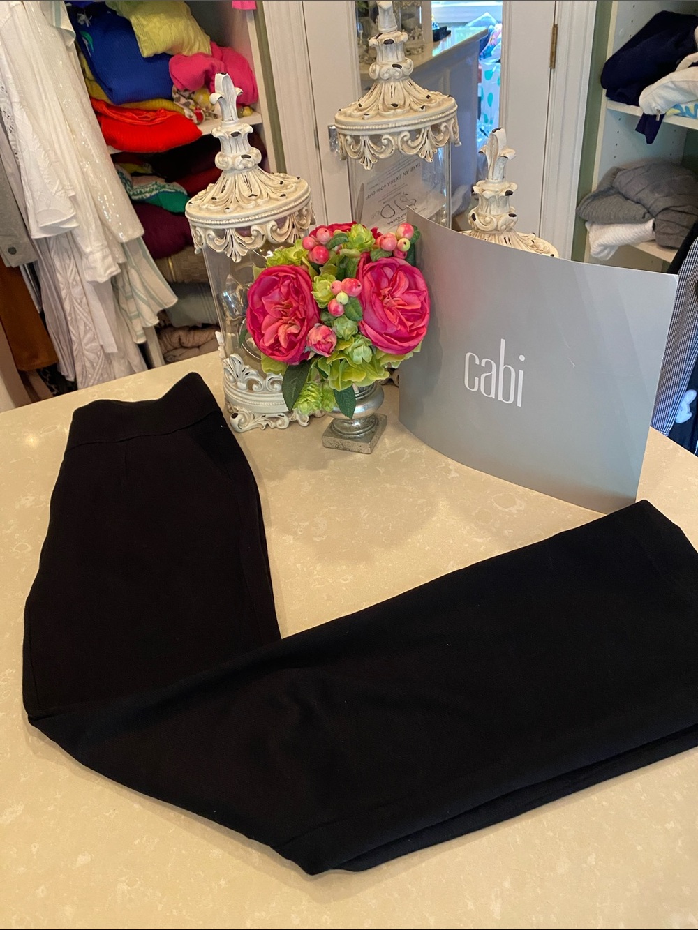 Beautiful CAbi Camden black trouser pants